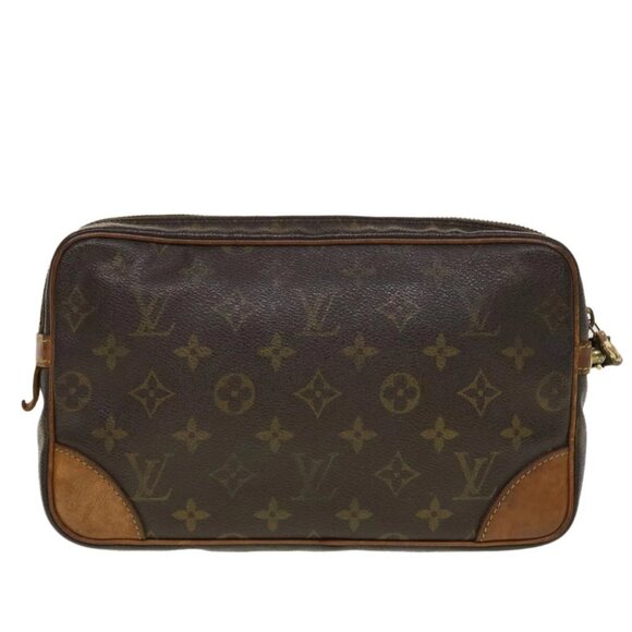 LOUIS VUITTON Monogram Marly Dragonne GM Clutch Bag M51825 LV Auth 42345 - Picture 6 of 14